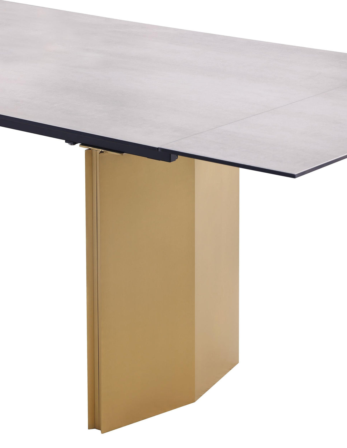 Vesa Beige Glass Top Extendable Dining Table by Coaster at Eve Furniture
