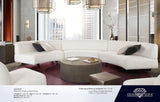 Vesper White/Black Faux Shearling 3-Pc Sectional by Diamond Sofa at Eve Furniture