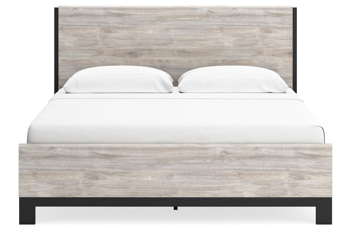 Vessalli Gray King Panel Bed by Ashley at Eve Furniture