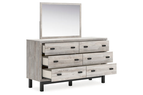 Vessalli Gray Panel Bedroom Set with 2 Nightstands by Ashley at Eve Furniture
