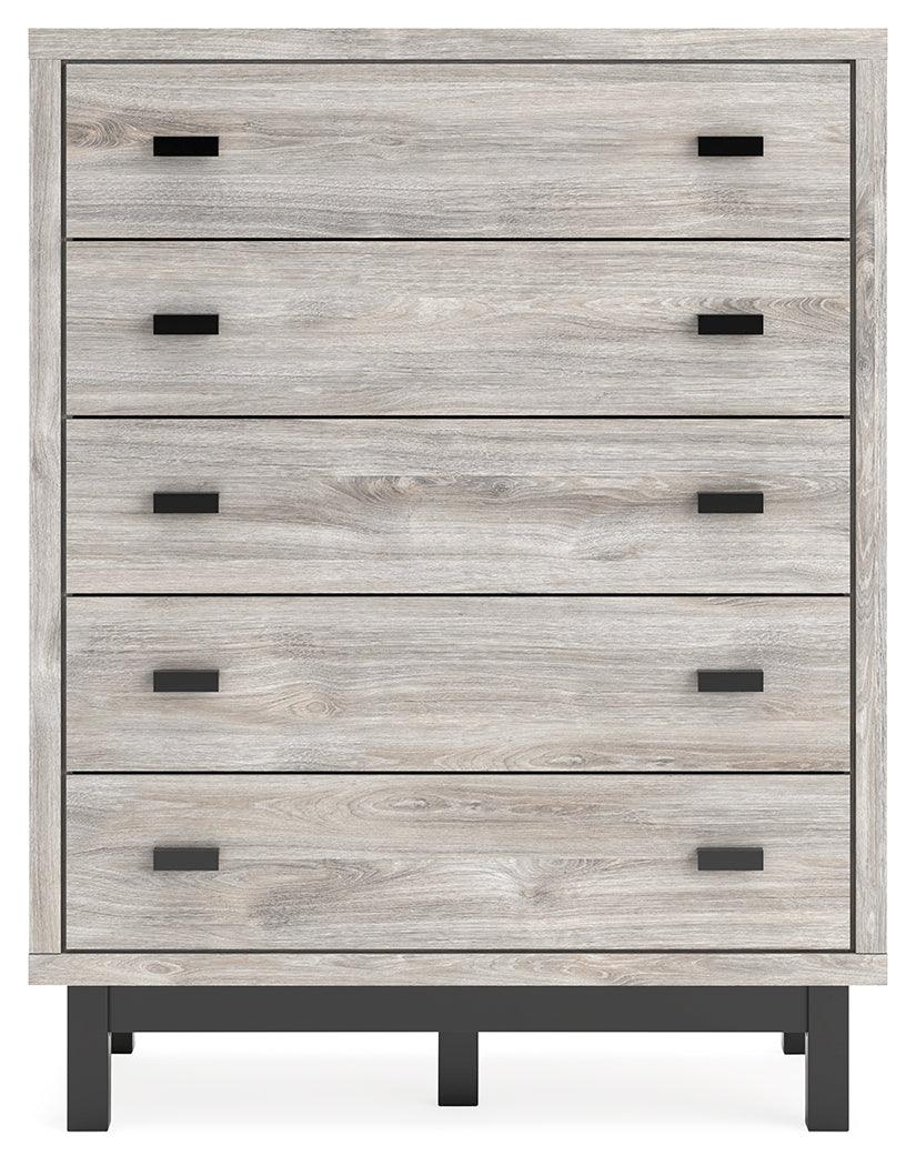 Vessalli Two-tone Chest of Drawers by Ashley at Eve Furniture