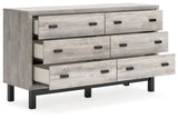 Vessalli Two-tone Dresser by Ashley at Eve Furniture
