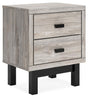 Vessalli Two-tone Nightstand by Ashley at Eve Furniture
