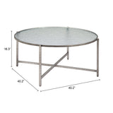 Vetro Silver Coffee Table by Zuomod at Eve Furniture
