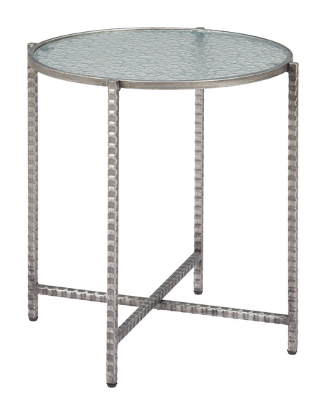 Vetro Silver Side Table by Zuomod at Eve Furniture