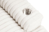 Veyrier White 2 Arm Chaise by Furniture of America at Eve Furniture