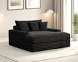 Veyrier Black 2 Arm Chaise by Furniture of America at Eve Furniture