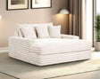 Veyrier White 2 Arm Chaise by Furniture of America at Eve Furniture