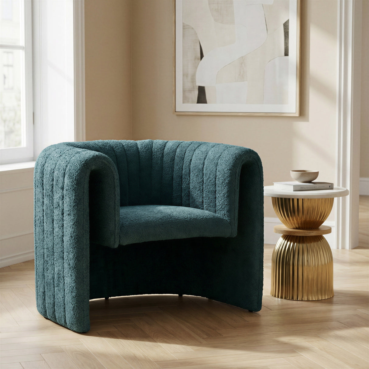 Viana Aquamarine Accent Chair by Zuomod at Eve Furniture