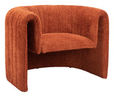 Viana Burnt Orange Accent Chair by Zuomod at Eve Furniture