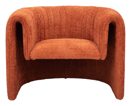 Viana Burnt Orange Accent Chair by Zuomod at Eve Furniture