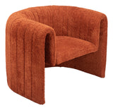 Viana Burnt Orange Accent Chair by Zuomod at Eve Furniture