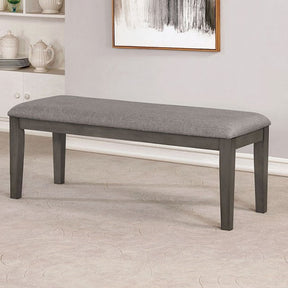 Viana Gray/Light Gray Bench by Furniture of America at Eve Furniture