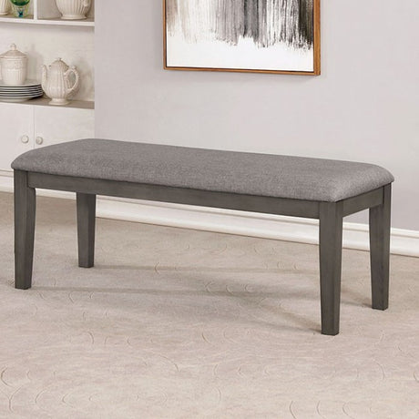 Viana Gray/Light Gray Bench by Furniture of America at Eve Furniture
