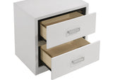 Viana Grey and White High Gloss 4-Piece Queen Platform Bedroom Set by Coaster at Eve Furniture