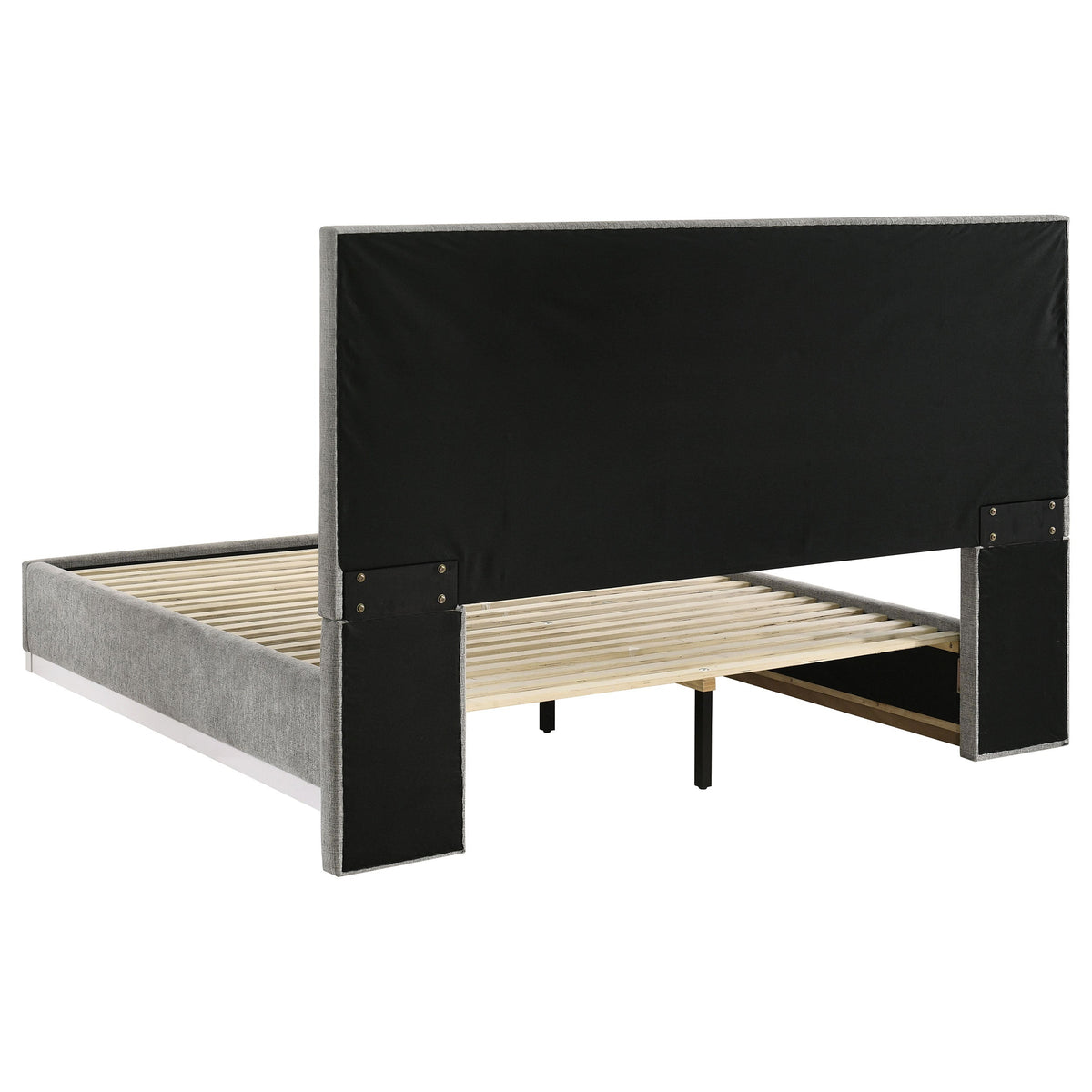 Viana Grey and White High Gloss 5-Piece Queen Platform Bedroom Set by Coaster at Eve Furniture