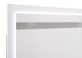 Viana White High Gloss 4-Piece Touch-Control LED Eastern King Bedroom Set by Coaster at Eve Furniture