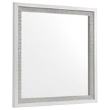 Viana White High Gloss 5-Piece Touch-Control LED Queen Bedroom Set by Coaster at Eve Furniture