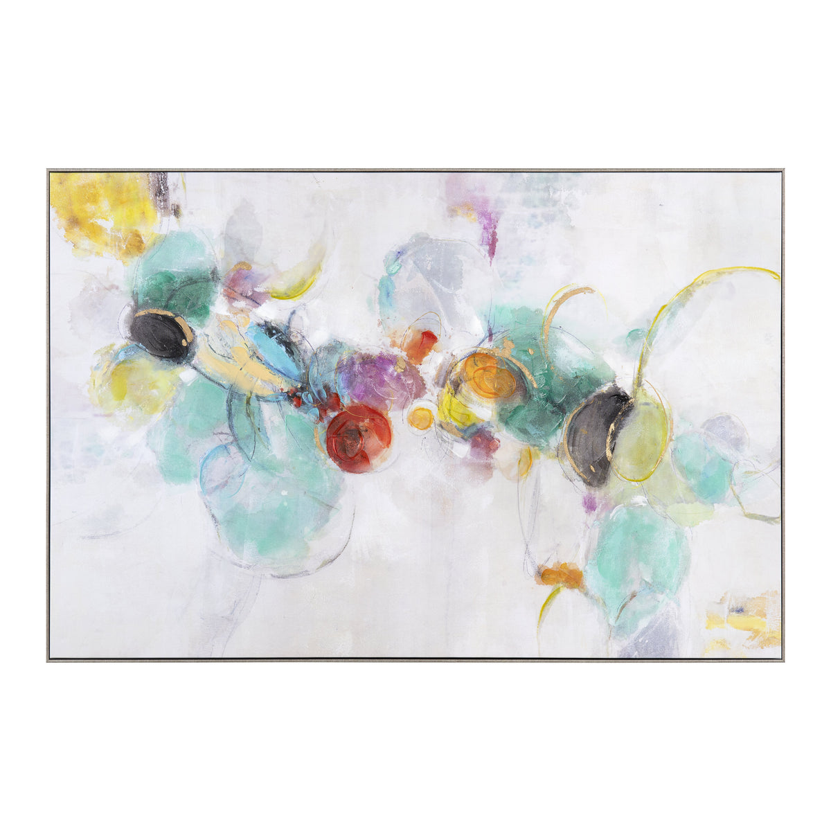 Vibrant Rings Multi Canvas by Crestview at Eve Furniture