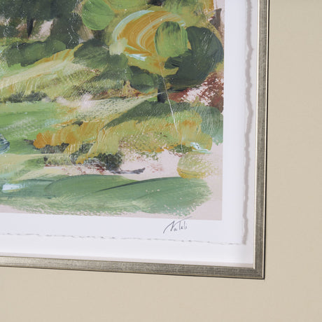 Vibrant View I by Mercana Studio a Hand Embelished Textured Framed Art Print Matted under Glass by Mercana at Eve Furniture