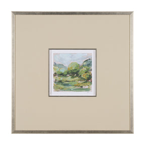Vibrant View I by Mercana Studio a Hand Embelished Textured Framed Art Print Matted under Glass by Mercana at Eve Furniture