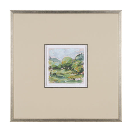 Vibrant View I by Mercana Studio a Hand Embelished Textured Framed Art Print Matted under Glass by Mercana at Eve Furniture