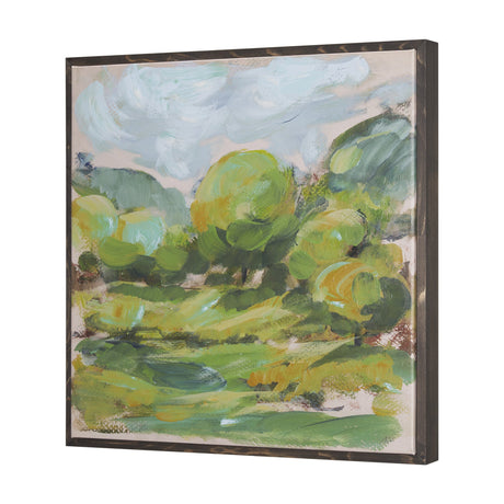 Vibrant View I by Mercana Studio a Hand Embellished Textured Canvas by Mercana at Eve Furniture