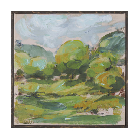 Vibrant View I by Mercana Studio a Hand Embellished Textured Canvas by Mercana at Eve Furniture