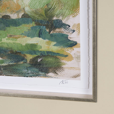 Vibrant View II by Mercana Studio a Hand Embelished Textured Framed Art Print Matted under Glass by Mercana at Eve Furniture