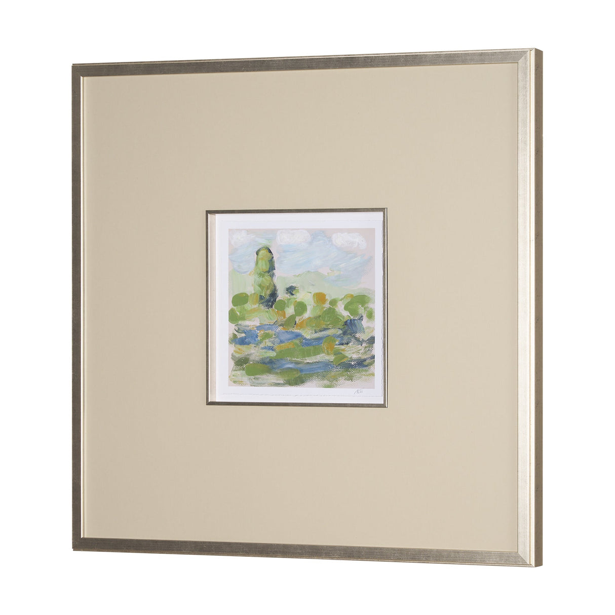 Vibrant View III by Mercana Studio a Hand Embelished Textured Framed Art Print Matted under Glass by Mercana at Eve Furniture