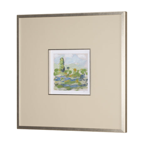 Vibrant View III by Mercana Studio a Hand Embelished Textured Framed Art Print Matted under Glass by Mercana at Eve Furniture