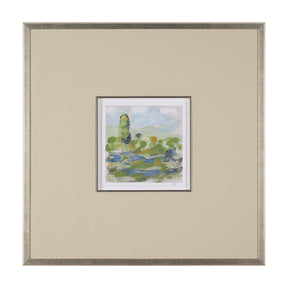 Vibrant View III by Mercana Studio a Hand Embelished Textured Framed Art Print Matted under Glass by Mercana at Eve Furniture