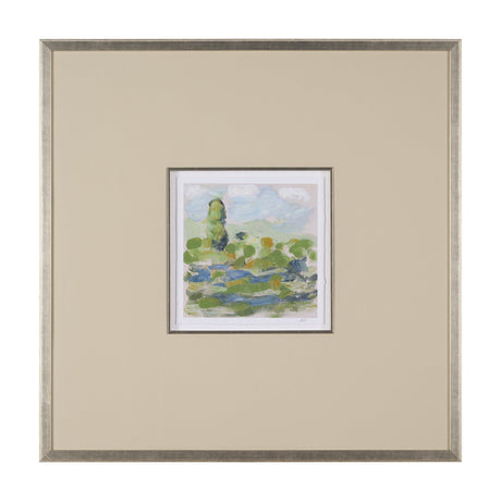 Vibrant View III by Mercana Studio a Hand Embelished Textured Framed Art Print Matted under Glass by Mercana at Eve Furniture