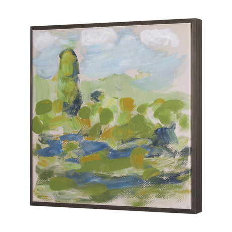 Vibrant View III by Mercana Studio a Hand Embellished Textured Canvas by Mercana at Eve Furniture