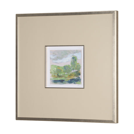 Vibrant View IV by Mercana Studio a Hand Embelished Textured Framed Art Print Matted under Glass by Mercana at Eve Furniture