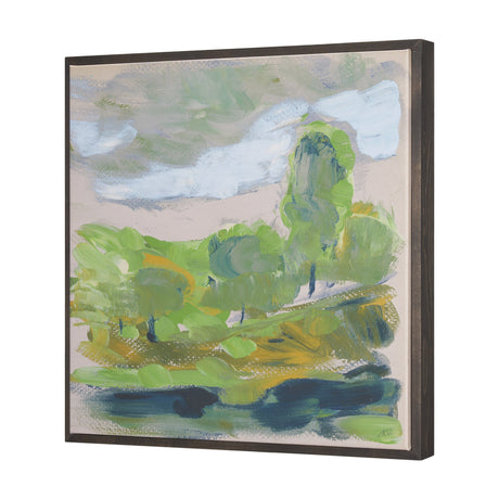 Vibrant View IV by Mercana Studio a Hand Embellished Textured Canvas by Mercana at Eve Furniture