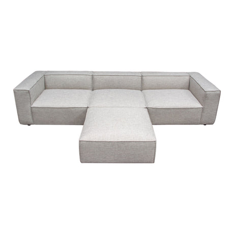 Vice Fabric 4-Piece Modular Sectional with Ottoman by Diamond Sofa at Eve Furniture