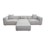 Vice Fabric 4pc Modular Sectional with Ottoman by Diamond Sofa at Eve Furniture
