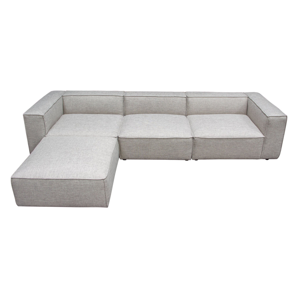 Vice Fabric 4pc Modular Sectional with Ottoman by Diamond Sofa at Eve Furniture