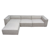 Vice Fabric 4pc Modular Sectional with Ottoman by Diamond Sofa at Eve Furniture