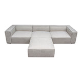 Vice Fabric 4pc Modular Sectional with Ottoman by Diamond Sofa at Eve Furniture