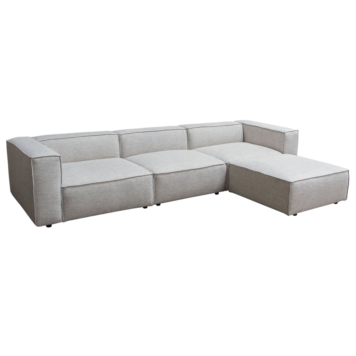 Vice Fabric 4pc Modular Sectional with Ottoman by Diamond Sofa at Eve Furniture