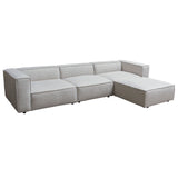 Vice Fabric 4pc Modular Sectional with Ottoman by Diamond Sofa at Eve Furniture