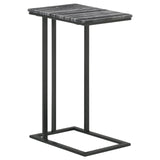 Vicente Gray Accent Table with Marble Top