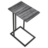 Vicente Gray Accent Table with Marble Top