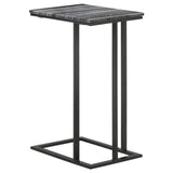 Vicente Gray Accent Table with Marble Top