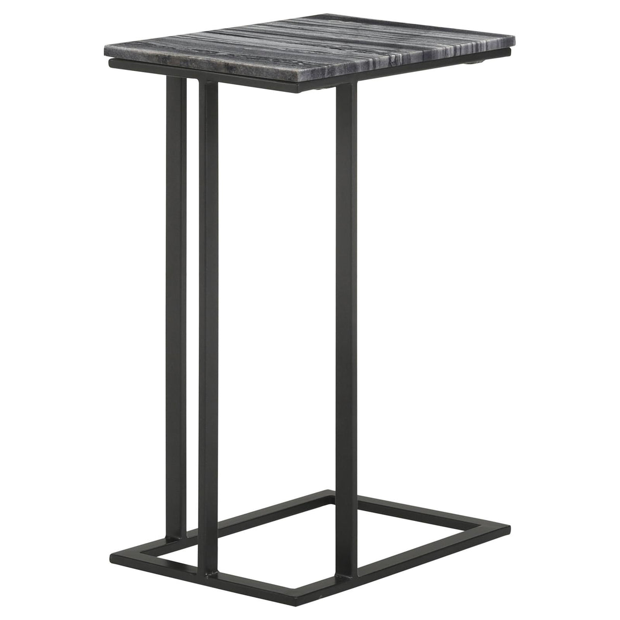 Vicente Gray Accent Table with Marble Top