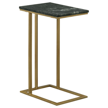 Vicente Gray Accent Table with Marble Top