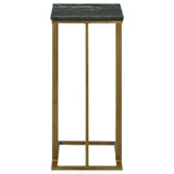 Vicente Gray Accent Table with Marble Top