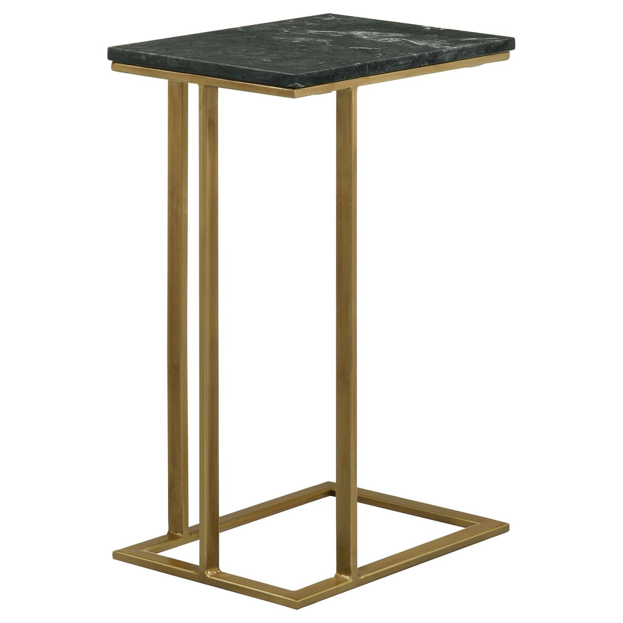 Vicente Gray Accent Table with Marble Top